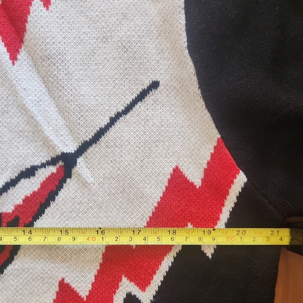 Black and Red Rocket Graphic Women's Top - Picture 5 of 6